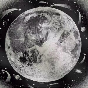 Brand new hermes cashmere shawl 140 lune de clair